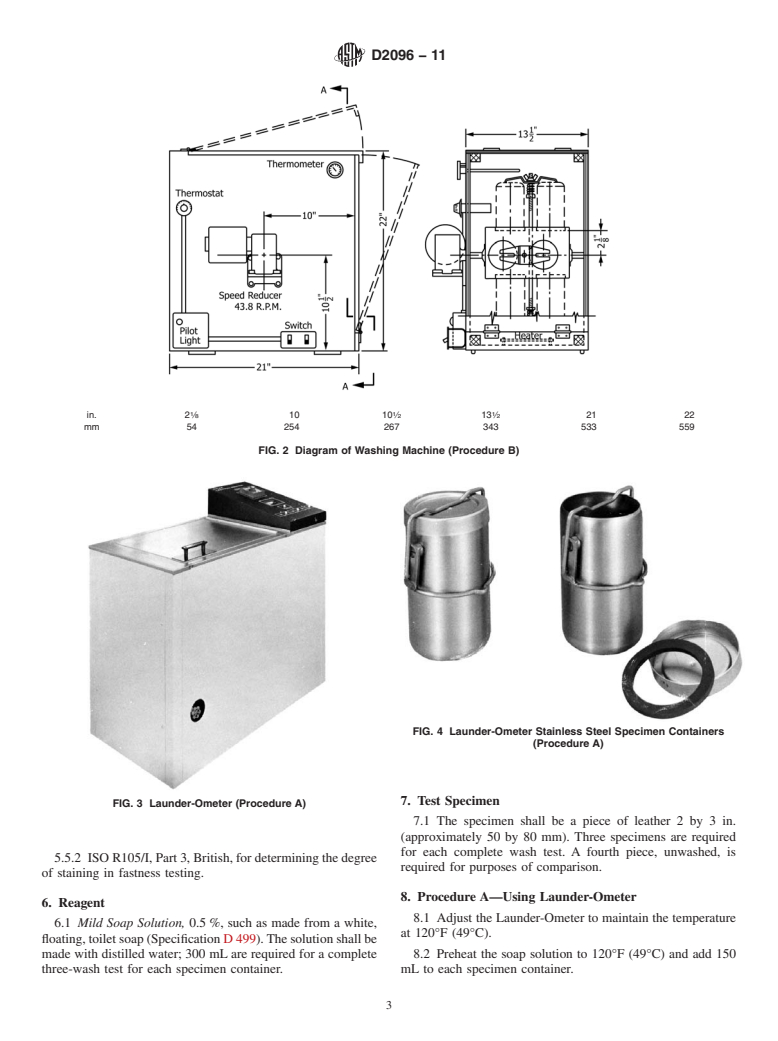 ASTM D2096-11 - Standard Test Method for Colorfastness and Transfer of Color in the Washing of Leather