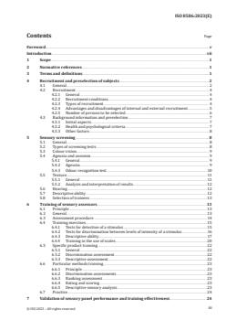 ISO 8586:2023 - Sensory analysis — Selection and training of sensory assessors
Released:13. 04. 2023 - Page 3 preview