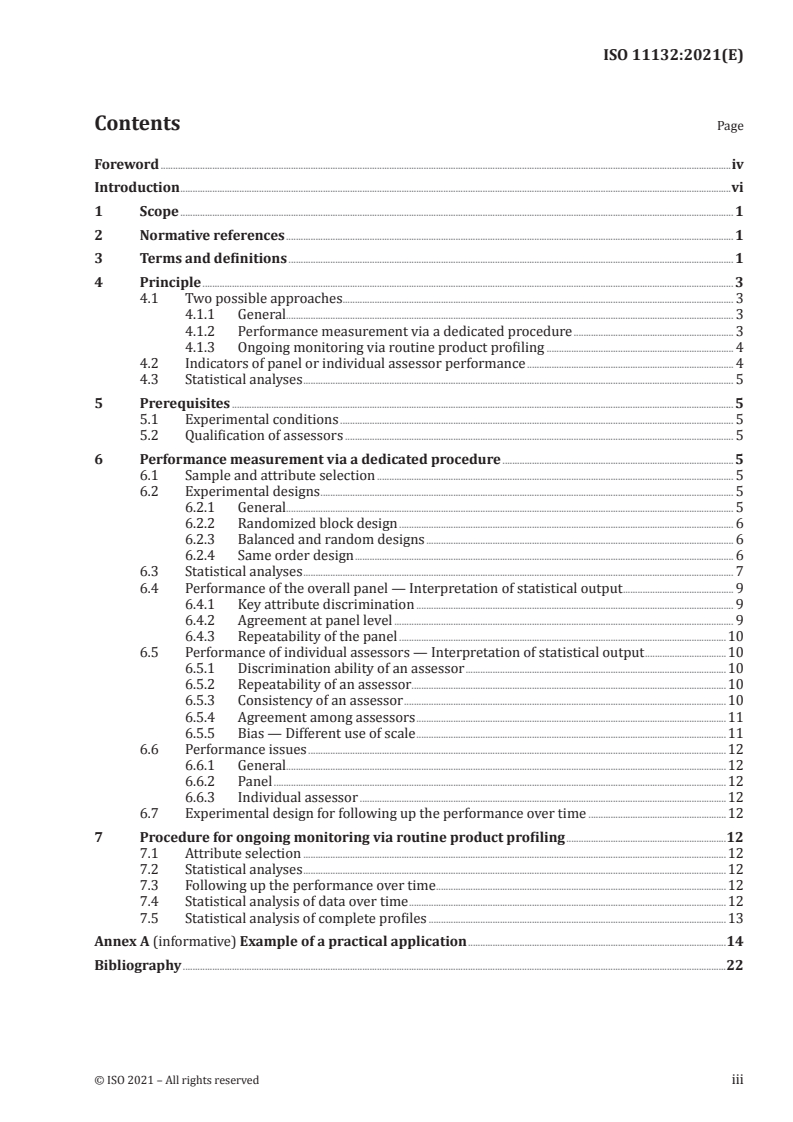 ISO 11132:2021 - Sensory analysis — Methodology — Guidelines for the measurement of the performance of a quantitative descriptive sensory panel
Released:9/8/2021
