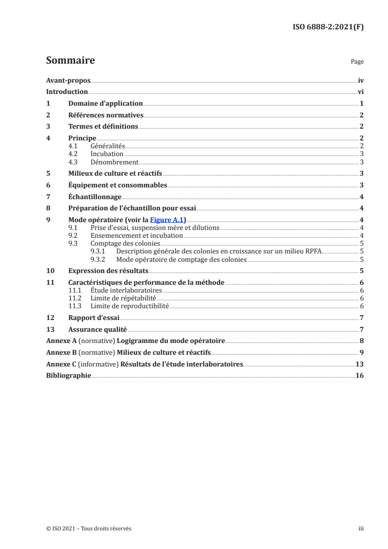 ISO 6888-2:2021 - Microbiologie de la chaîne alimentaire — Méthode horizontale pour le dénombrement des staphylocoques à coagulase positive (Staphylococcus aureus et autres espèces) — Partie 2: Méthode utilisant le milieu gélosé au plasma de lapin et au fibrinogène
Released:8/16/2021