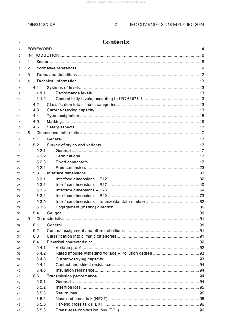 EN IEC 61076-2-118:2026 prEN IEC 61076-2-118:2024 - Page 4 preview