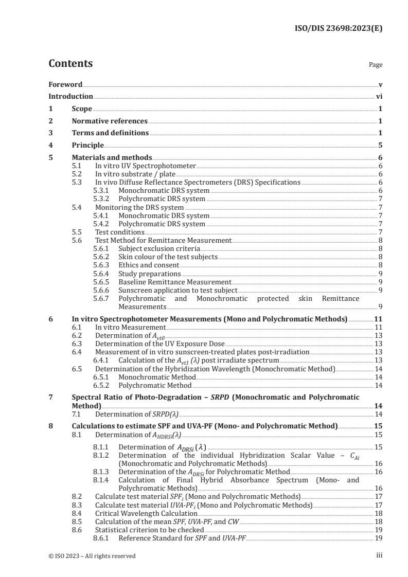 ISO/FDIS 23698 - Cosmetics — Measurement of the sunscreen efficacy by diffuse reflectance spectroscopy
Released:25. 11. 2023