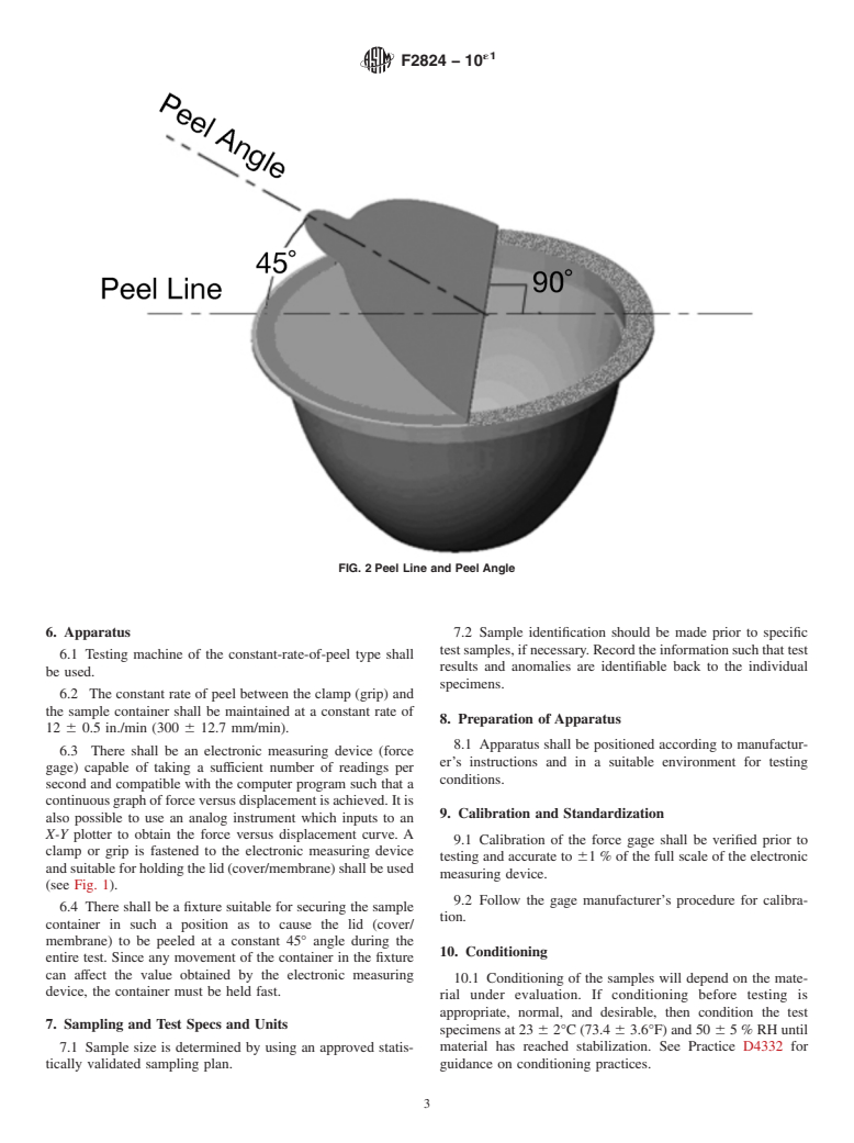 ASTM F2824-10e1 - Standard Test Method for Mechanical Seal Strength Testing for Round Cups and Bowl Containers with Flexible Peelable Lids