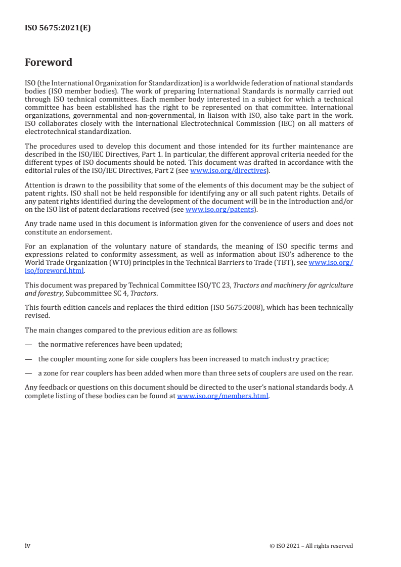 ISO 5675:2021 ISO 5675:2021 - Agricultural tractors and machinery — General purpose quick-action hydraulic couplers
Released:6/25/2021 - Page 4 preview