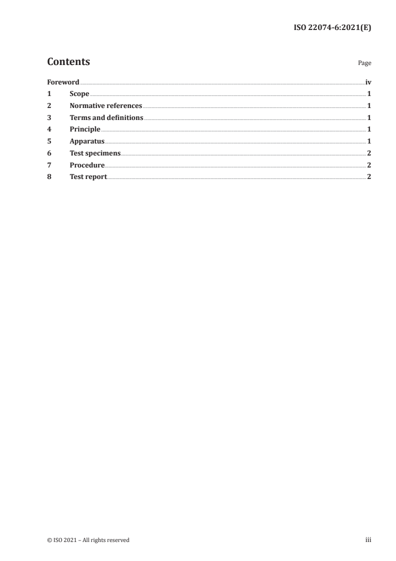 ISO 22074-6:2021 - Railway infrastructure — Rail fastening systems — Part 6: Test method for resistance to severe environmental conditions
Released:3/15/2021