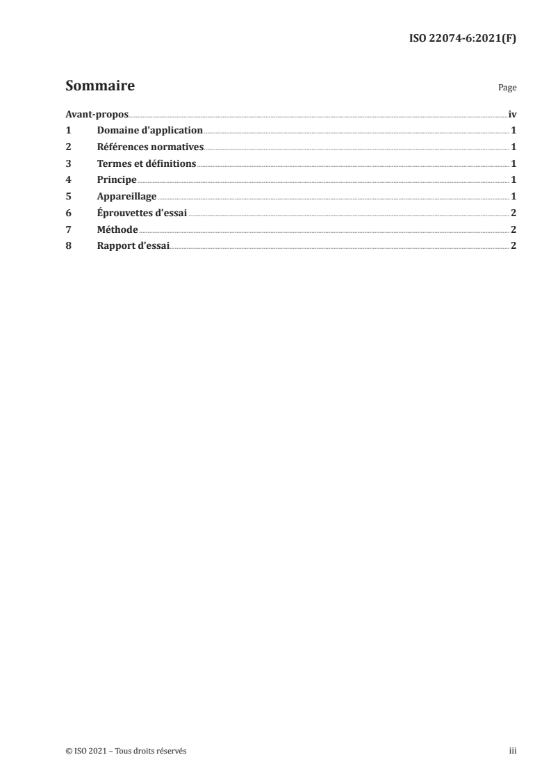 ISO 22074-6:2021 - Infrastructure ferroviaire — Systèmes de fixation du rail — Partie 6: Méthode d'essai pour la détermination de résistance aux conditions environnementales sévères
Released:3/26/2021