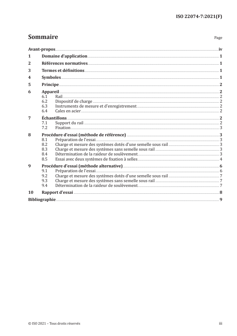 ISO 22074-7:2021 - Infrastructure ferroviaire — Systèmes de fixation du rail — Partie 7: Méthode d'essai pour la détermination de l'effort d'application au patin du rail et la rigidité au soulèvement
Released:8/12/2021