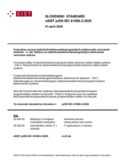 prEN IEC 61508-2:2025 - BARVE - Page 1 preview