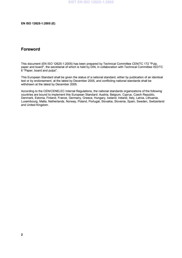 EN ISO 12625-1:2005 EN ISO 12625-1:2005 - Page 4 preview