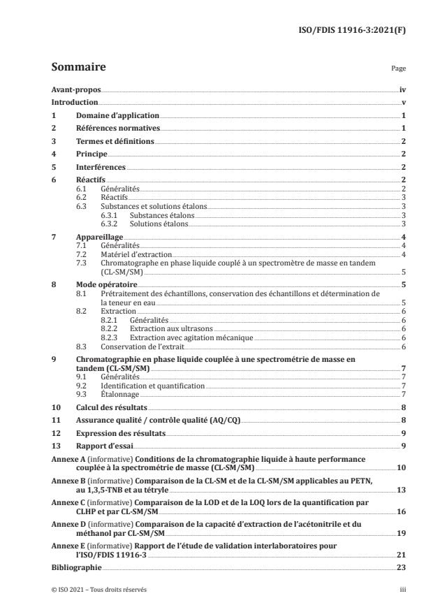 ISO/FDIS 11916-3:Version 24-jul-2021 - Qualité du sol -- Dosage d'une sélection d'explosifs et de composés apparentés