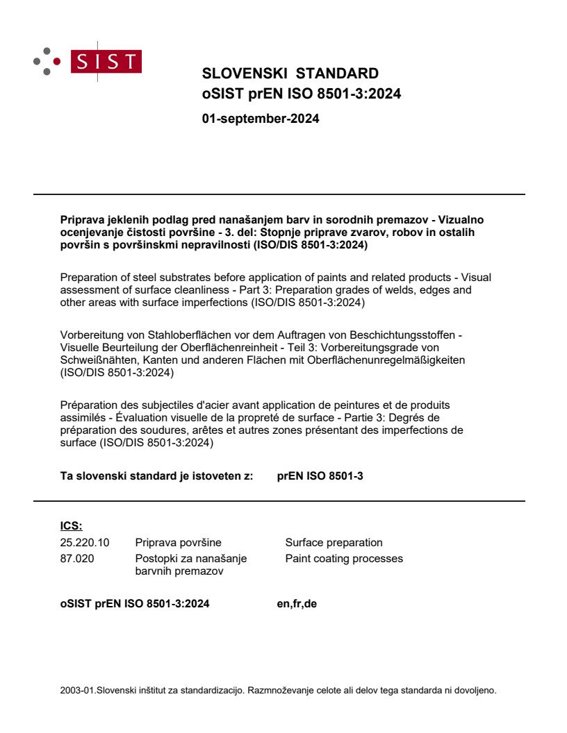 prEN ISO 8501-3:2024