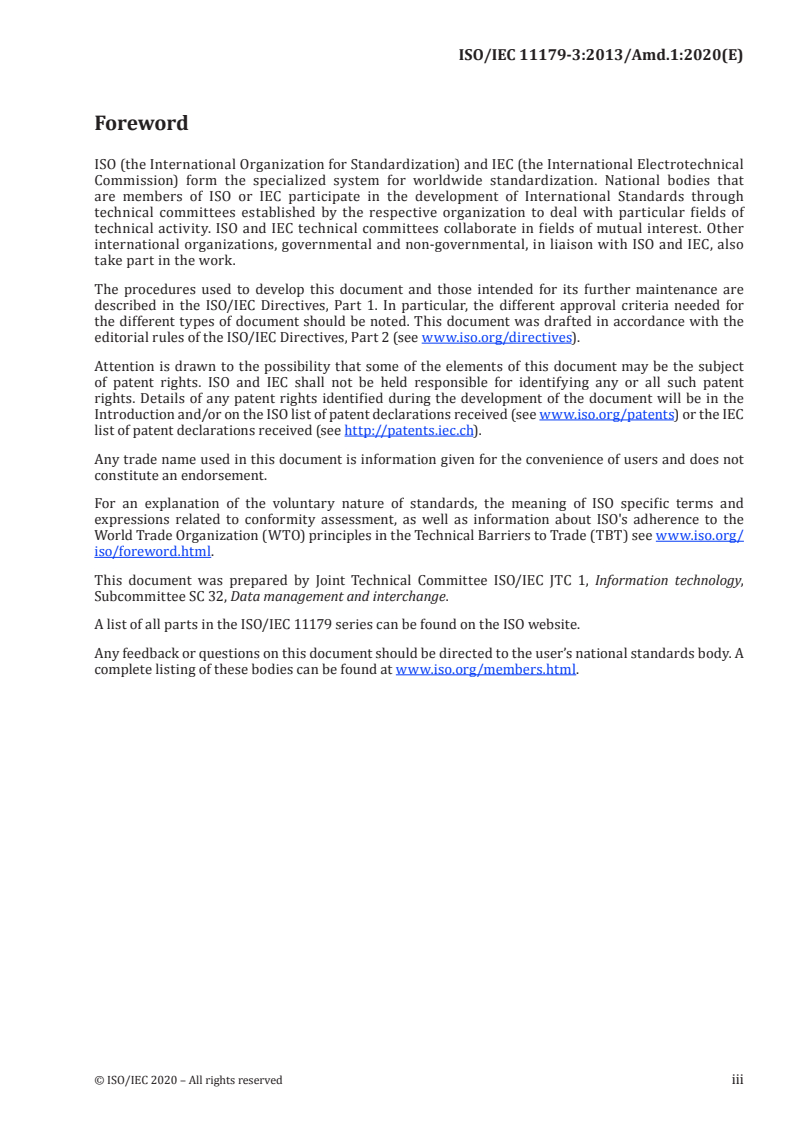ISO/IEC 11179-3:2013/Amd 1:2020 ISO/IEC 11179-3:2013/Amd 1:2020 - Information technology — Metadata registries (MDR) — Part 3: Registry metamodel and basic attributes — Amendment 1
Released:1/31/2020