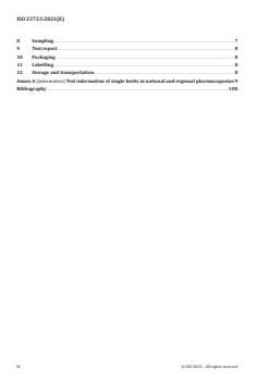 ISO 23723:2021 - Traditional Chinese medicine — General requirements for herbal raw material and materia medica
Released:8/18/2021 - Page 4 preview