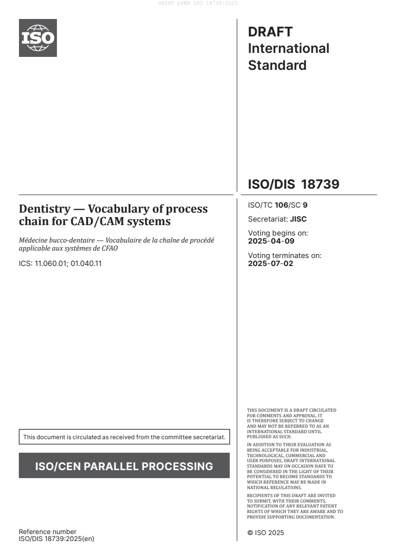 prEN ISO 18739:2025
