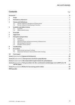 ISO 13479:2022 - Polyolefin pipes for the conveyance of fluids — Determination of resistance to crack propagation — Test method for slow crack growth on notched pipes
Released:6/3/2022 - Page 3 preview