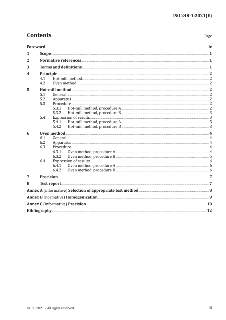 ISO 248-1:2021 - Rubber, raw — Determination of volatile-matter content — Part 1: Hot-mill method and oven method
Released:6/30/2021