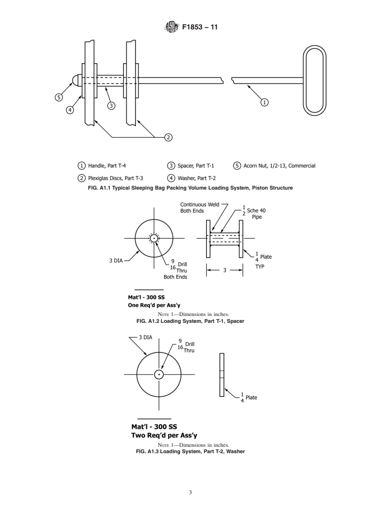 ASTM F1853-11 - Standard Test Method for Measuring Sleeping Bag Packing Volume