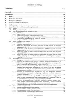 ISO 15638-23:2025 - Intelligent transport systems — Framework for collaborative telematics applications for regulated commercial freight vehicles (TARV) — Part 23: Tyre pressure monitoring (TPM)
Released:25. 04. 2025 - Page 3 preview