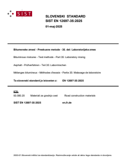 EN 12697-35:2025 - Page 1 preview