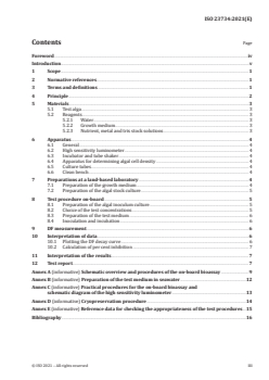 ISO 23734:2021 - Marine technology — Marine environment impact assessment (MEIA) — On-board bioassay to monitor seawater quality using delayed fluorescence of microalga
Released:7/27/2021 - Page 3 preview