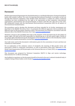 ISO 23734:2021 - Marine technology — Marine environment impact assessment (MEIA) — On-board bioassay to monitor seawater quality using delayed fluorescence of microalga
Released:7/27/2021 - Page 4 preview