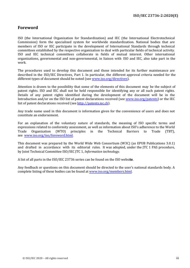 ISO/IEC 23736-2:2020 - Information technology -- Digital publishing -- EPUB 3.0.1