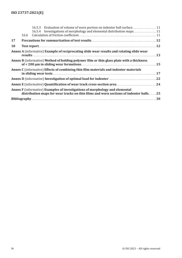 ISO 23737:2021 ISO 23737:2021 - Fine ceramics (advanced ceramics, advanced technical ceramics) -- Methods for evaluating wear and friction characteristics of fine ceramic thin films under dry and humid conditions - Page 4 preview