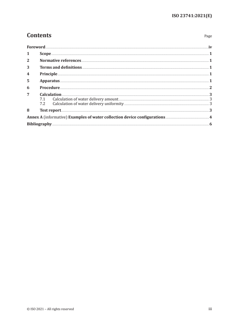 ISO 23741:2021 - Plastics — Determination of spray water delivery during spray cycles when using a xenon arc weathering test apparatus
Released:3/12/2021
