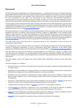 ISO 14630:2024 ISO 14630:2024 - Non-active surgical implants — General requirements
Released:4. 09. 2024 - Page 4 preview