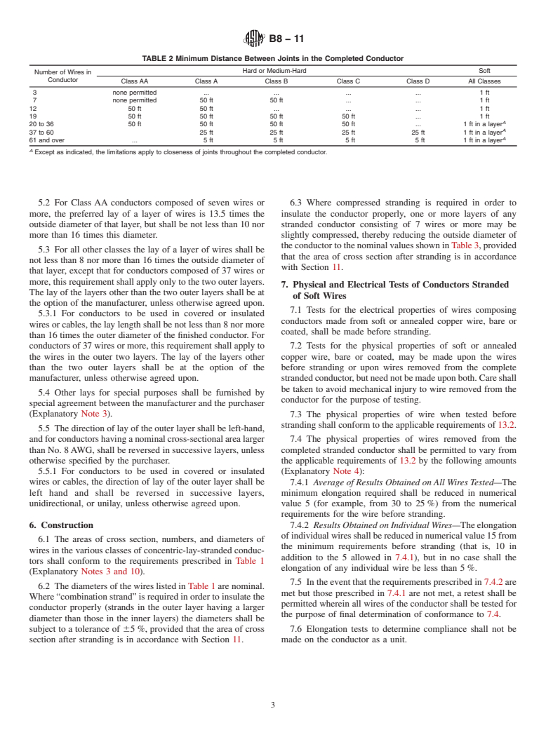 ASTM B8-11 - Standard Specification for Concentric-Lay-Stranded Copper Conductors, Hard, Medium-Hard, or Soft