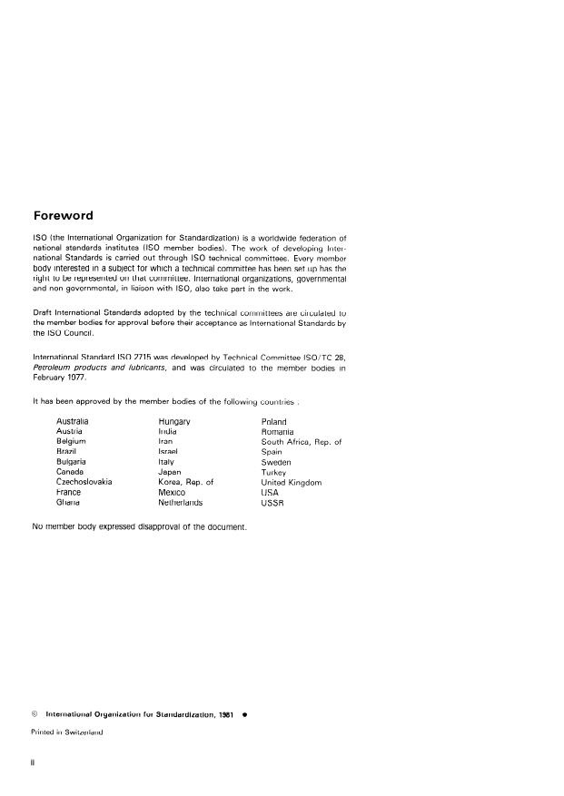 ISO 2715:1981 ISO 2715:1981 - Liquid hydrocarbons -- Volumetric measurement by turbine meter systems - Page 2 preview