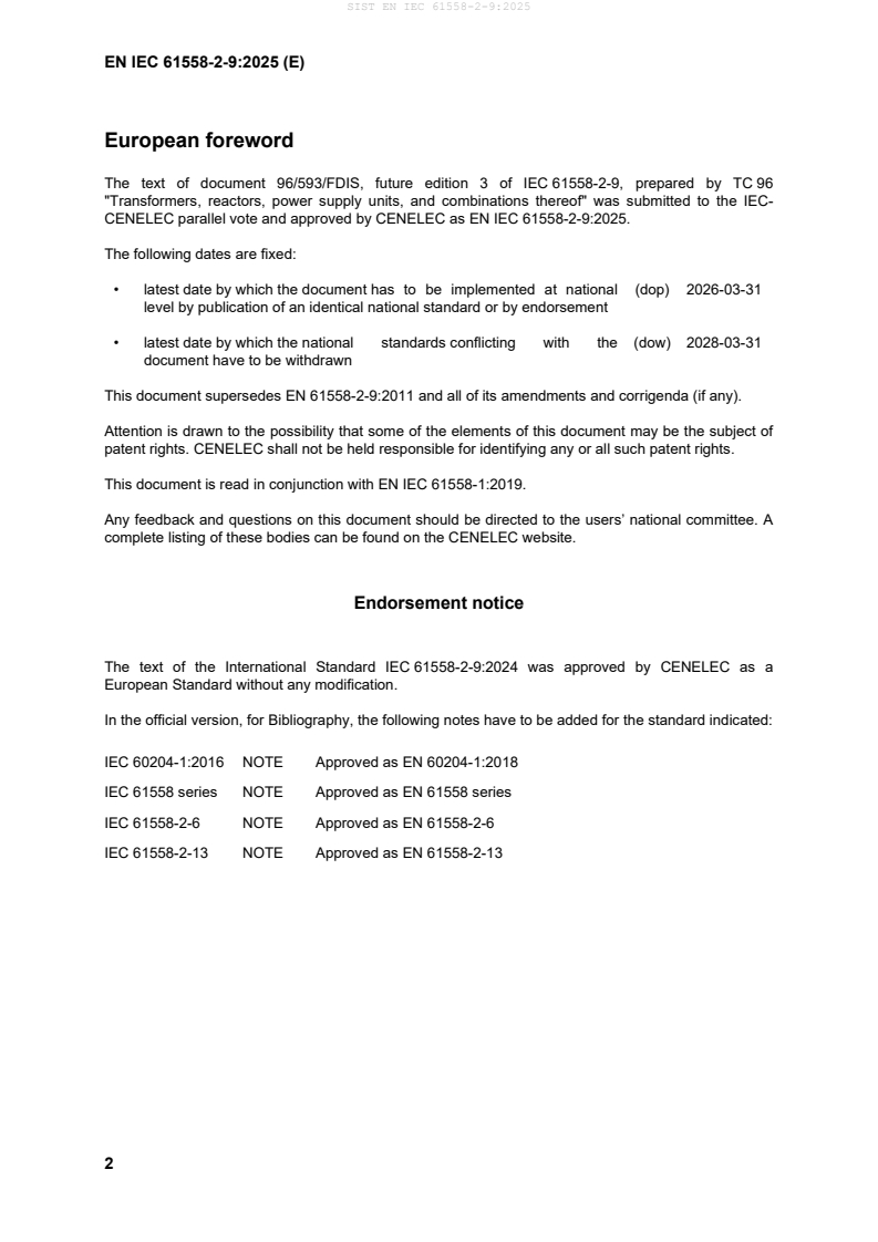 SIST EN IEC 61558-2-9:2025 SIST EN IEC 61558-2-9:2025 - Page 4 preview