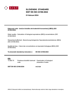 EN ISO 23196:2024 - Page 1 preview