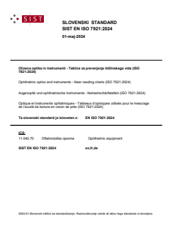 EN ISO 7921:2024 - Page 1 preview