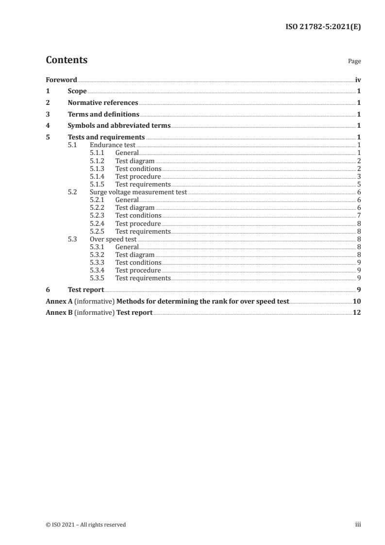 ISO 21782-5:2021 - Electrically propelled road vehicles — Test specification for electric propulsion components — Part 5: Operating load testing of the motor system
Released:5/17/2021