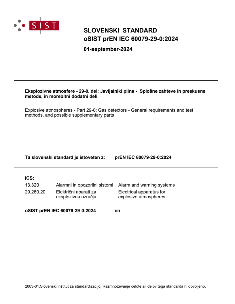 prEN IEC 60079-29-0:2024 - BARVE