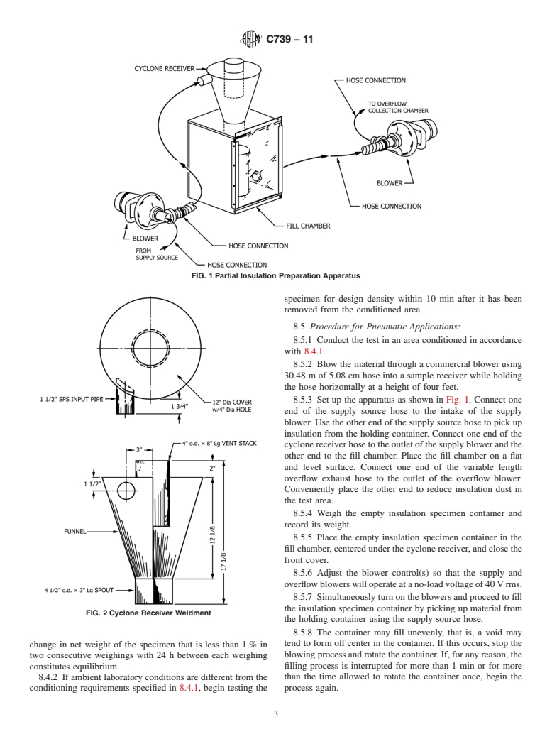 ASTM C739-11 - Standard Specification for Cellulosic Fiber Loose-Fill Thermal Insulation