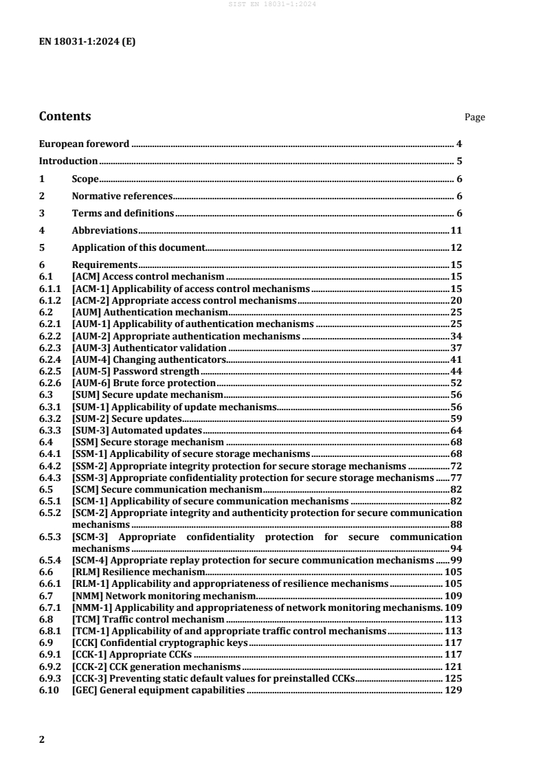 SIST EN 18031-1:2024 SIST EN 18031-1:2024 - BARVE - Page 4 preview