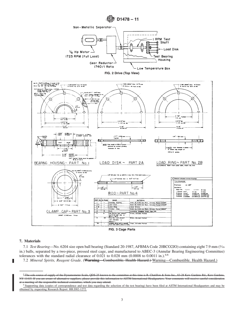 REDLINE ASTM D1478-11 - Standard Test Method for Low-Temperature Torque of Ball Bearing Grease