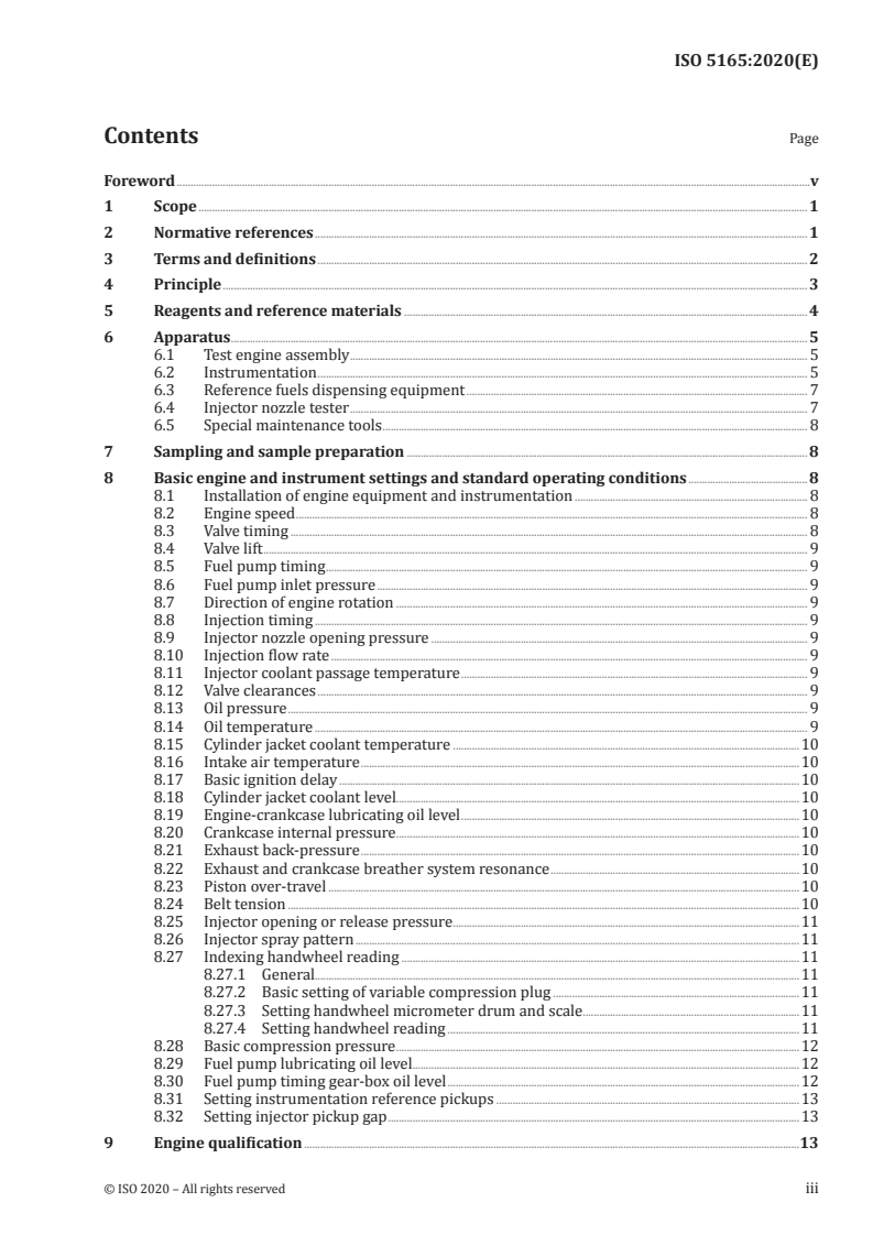 ISO 5165:2020 - Petroleum products — Determination of the ignition quality of diesel fuels — Cetane engine method
Released:7/13/2020