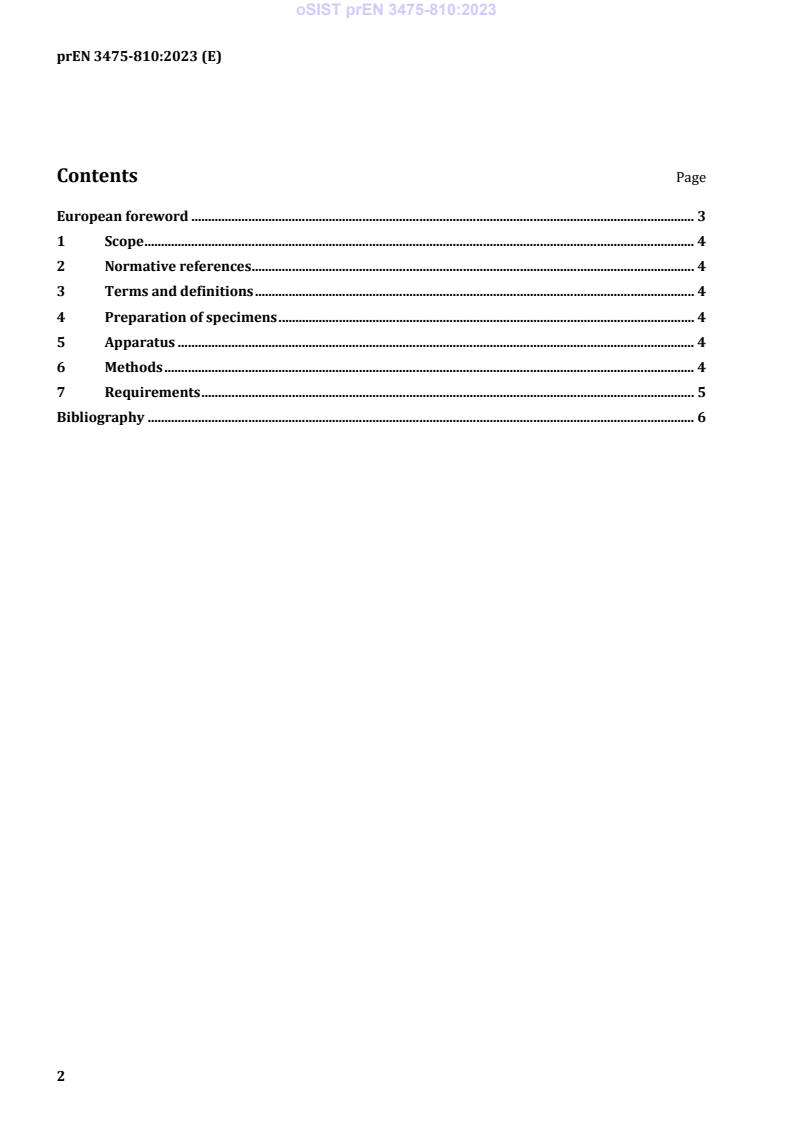 kSIST FprEN 3475-810:2025 oSIST prEN 3475-810:2023 - Page 4 preview