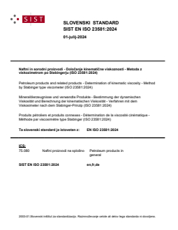 EN ISO 23581:2024 - Page 1 preview