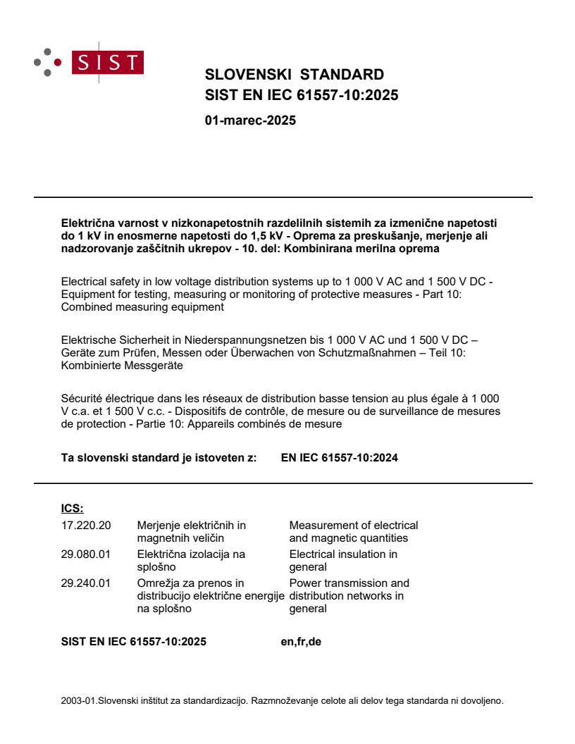 EN IEC 61557-10:2025