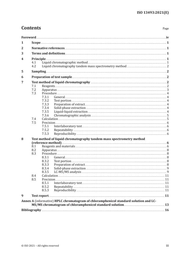 ISO 13493:2021 - Meat and meat products -- Determination of chloramphenicol content -- Reference method