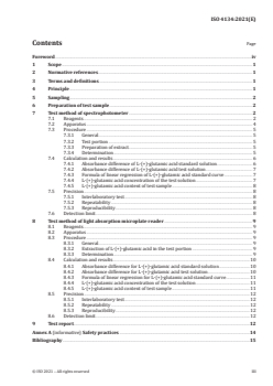 ISO 4134:2021 - Meat and meat products — Determination of L-(+)-glutamic acid content — Reference method
Released:7/23/2021 - Page 3 preview