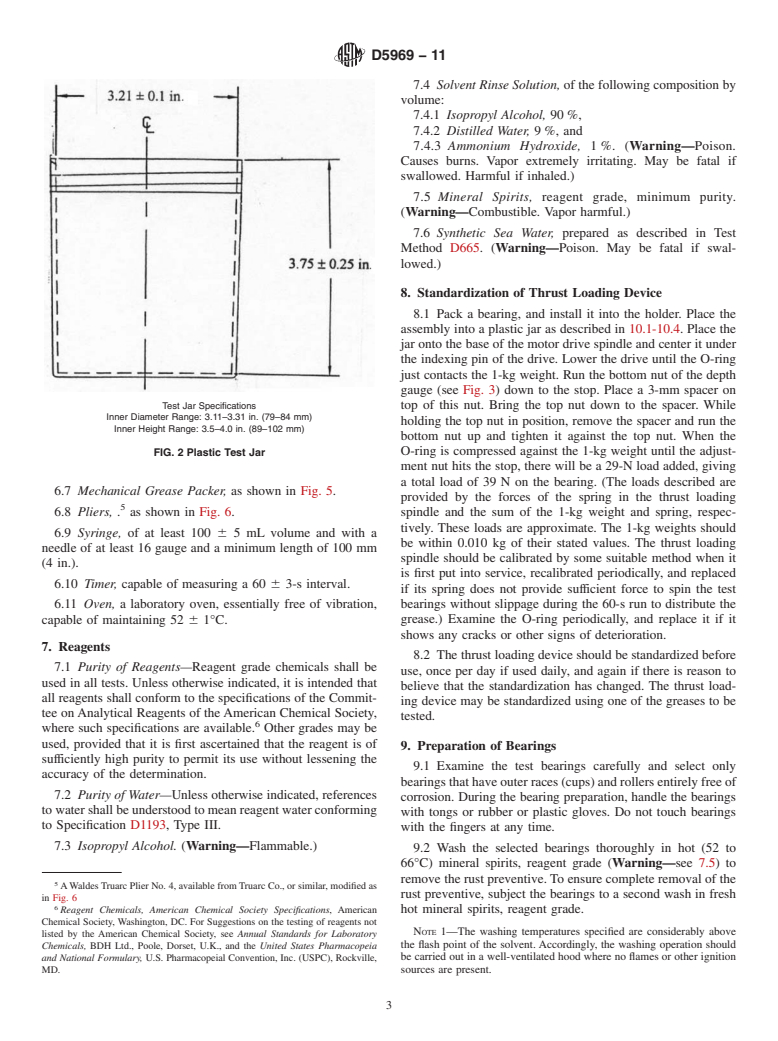 ASTM D5969-11 - Standard Test Method for Corrosion-Preventive Properties of Lubricating Greases in Presence of Dilute Synthetic Sea Water Environments