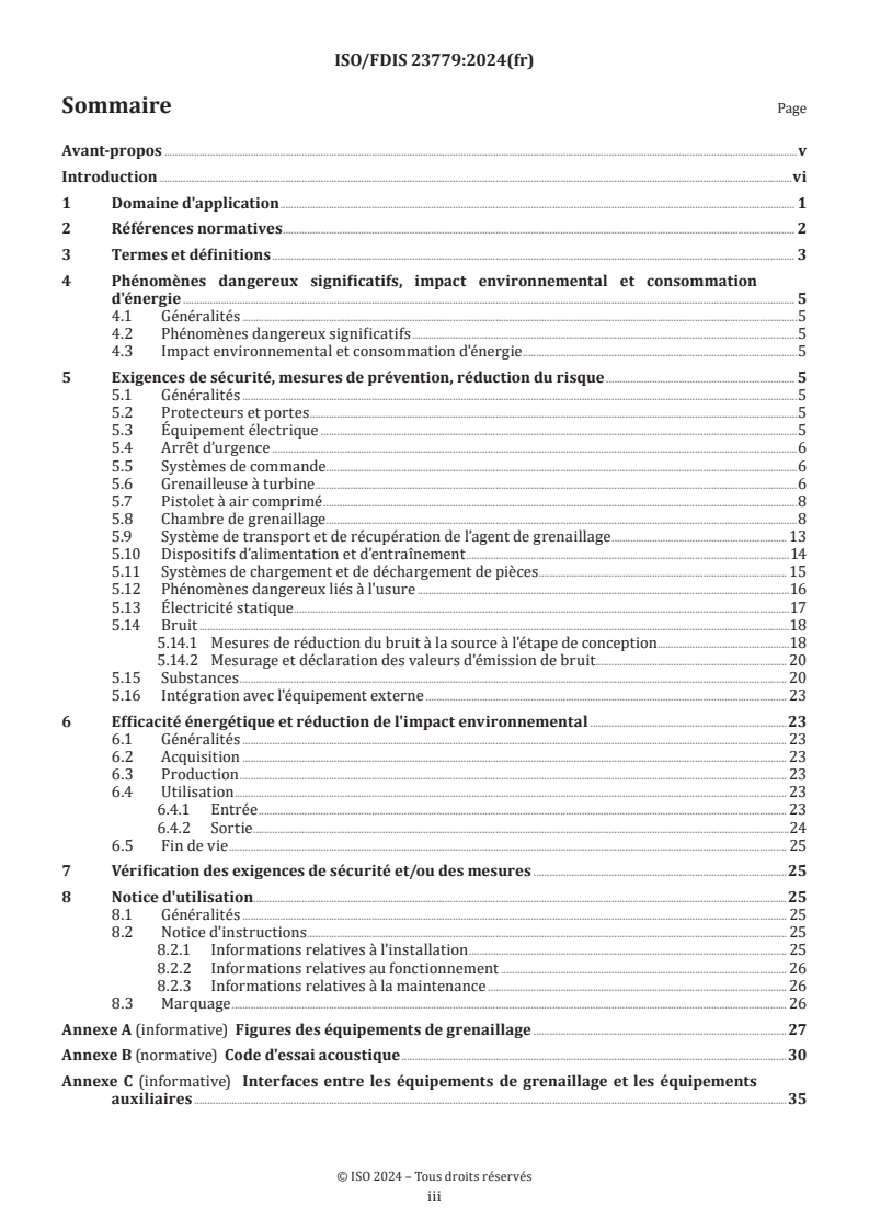 ISO 23779 - Équipements de grenaillage — Exigences de sécurité et d'environnement
Released:7/18/2024