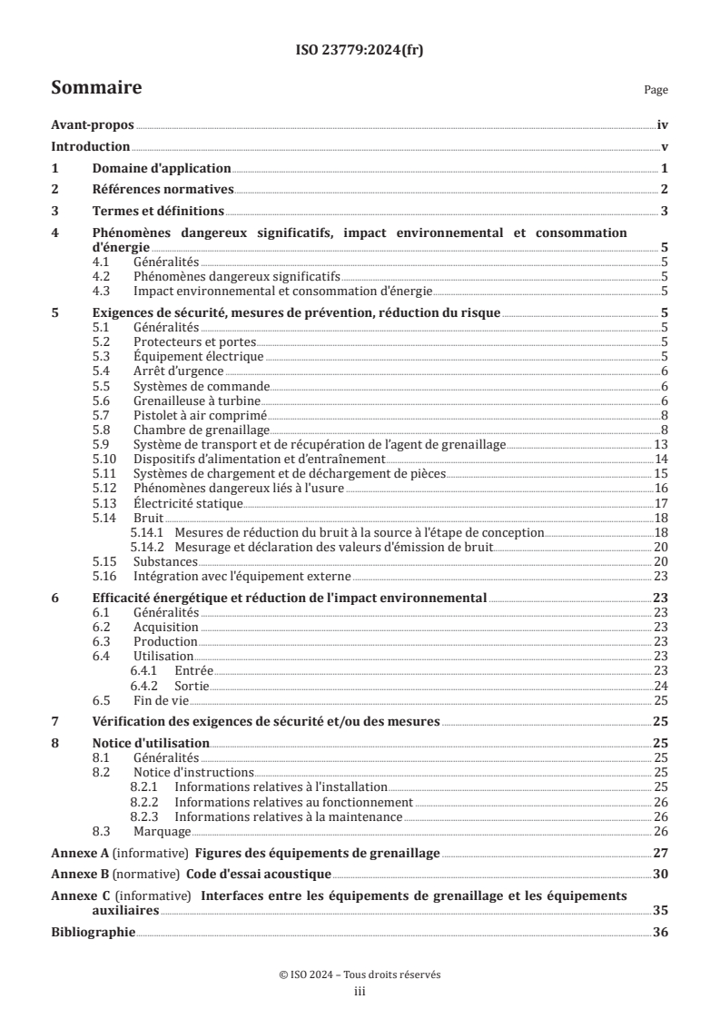 ISO 23779:2024 - Équipements de grenaillage — Exigences de sécurité et d'environnement
Released:7. 10. 2024