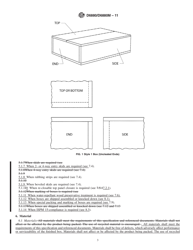 REDLINE ASTM D6880/D6880M-11 - Standard Specification for Wood Boxes