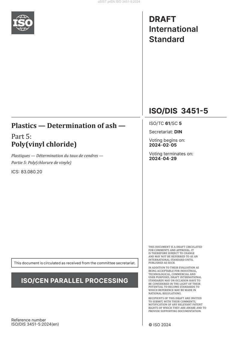prEN ISO 3451-5:2024